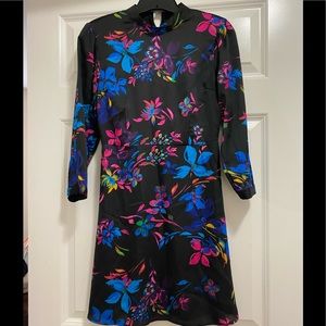 Black floral dress